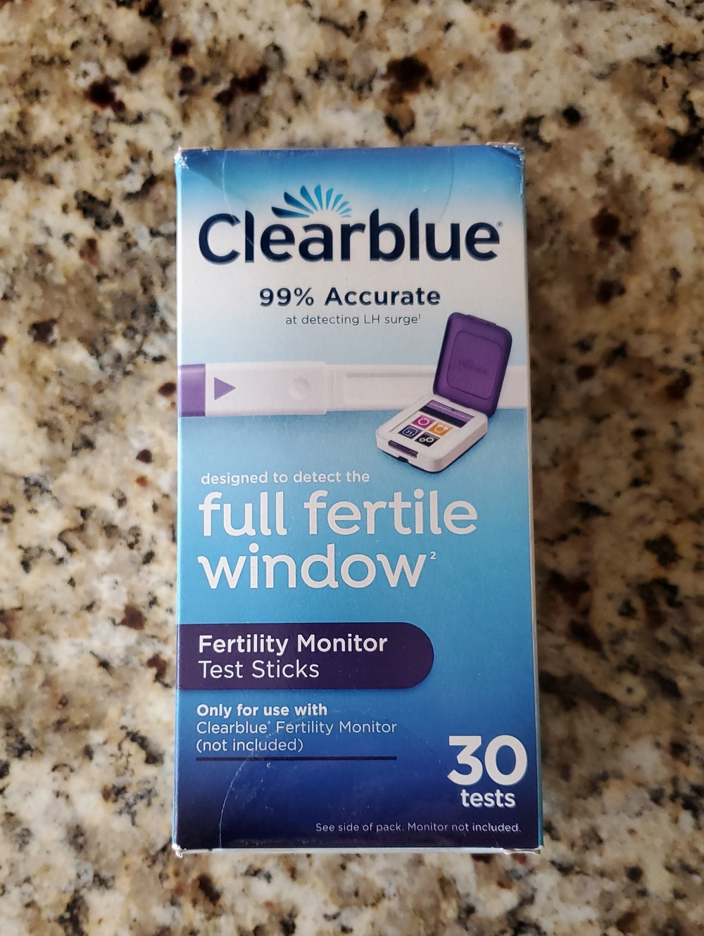 NEW Blue Fertility Monitor Test Sticks - 30 Tests